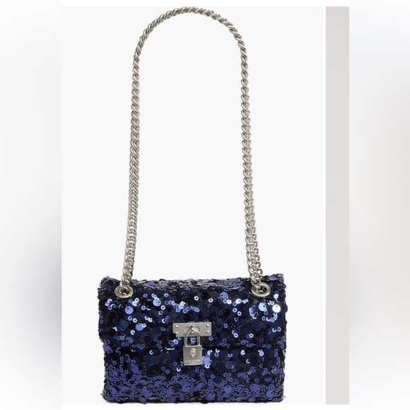 Kurt Geiger London Sequin Mini Braxton Crossbody Bag with Dustbag - Picture 2 of 7